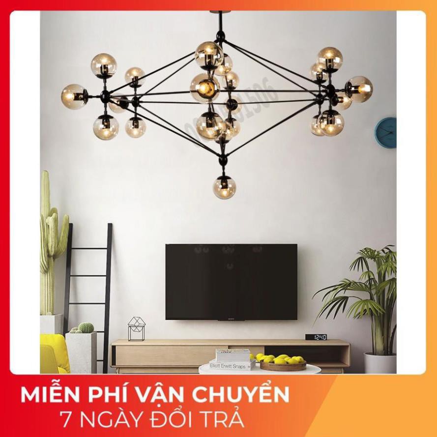 *Bảo hành 12 tháng*Đèn Chùm Phân Tử Ondric 15 bóng - Decor lighting, chùm ý 15 bóng dạng phân tử trang trí phòng khách