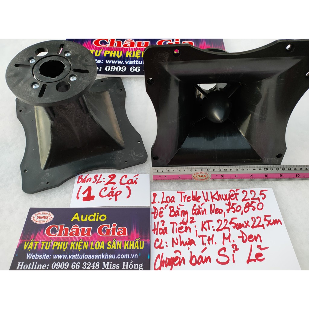 Phễu loa treble 22cm hỏa tiễn gắn treble 750- 2 cái Audio châu Gia