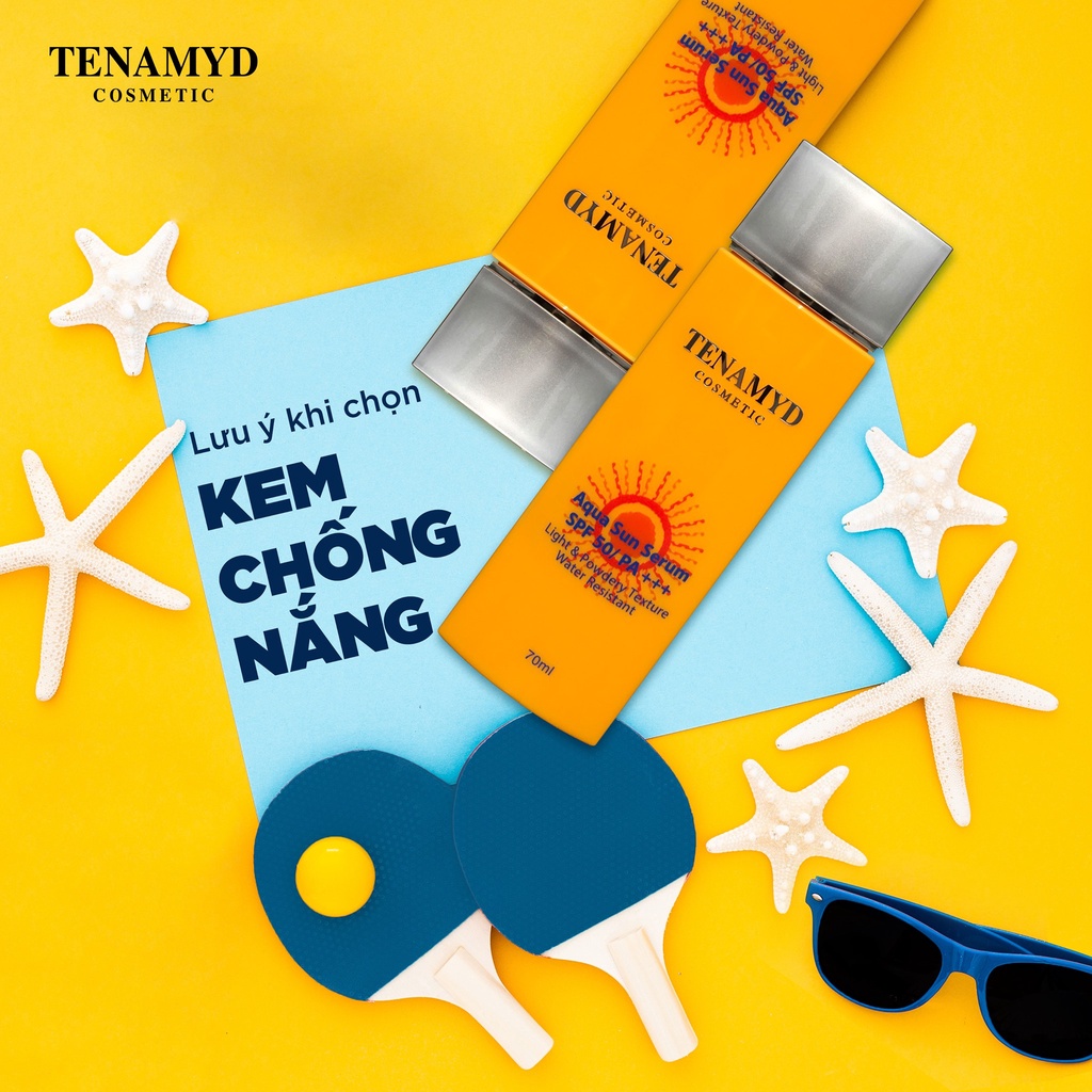 COMBO Huyết thanh chống nắng và Kem dưỡng da mụn Tenamyd Cosmetic [CHÍNH HÃNG]