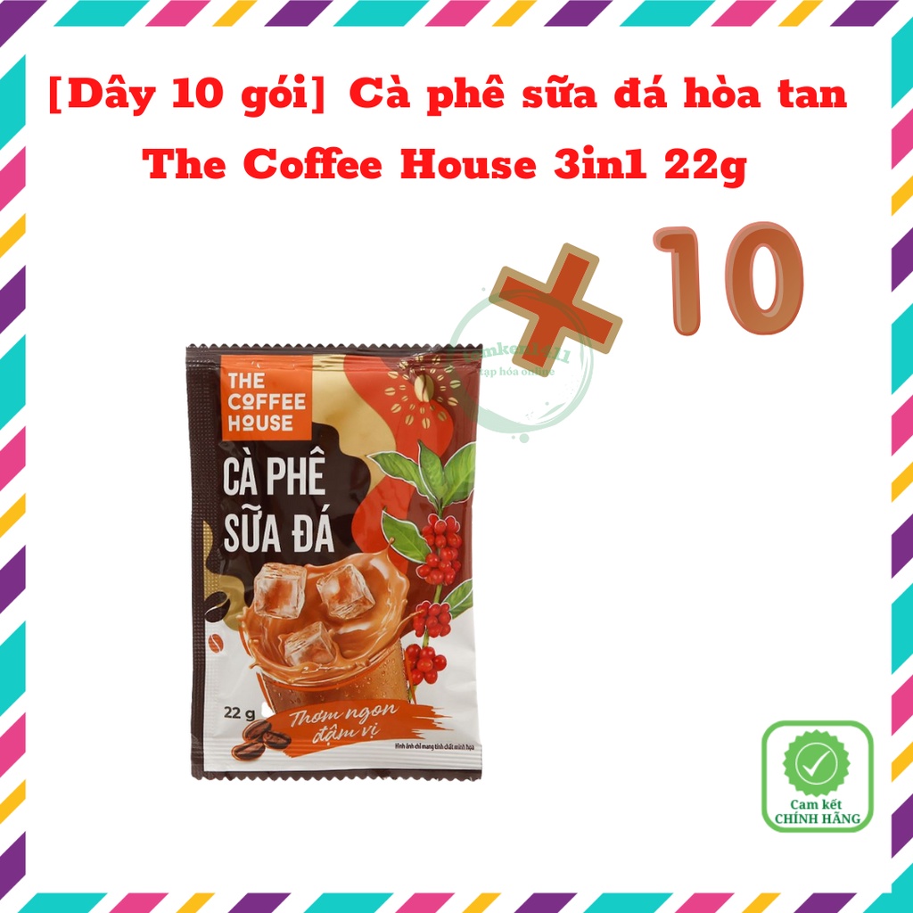 Cà phê sữa đá hòa tan The Coffee House 22g/gói