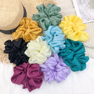 Cột tóc scrunchie lụa Bolobala Buộc tóc scrunchie chất liệu lụa bóng chống bẩn CT01