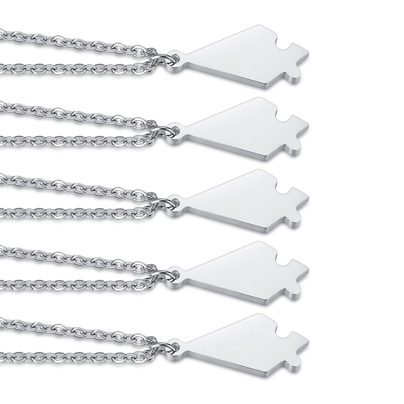 Set 5 vòng cổ mảnh ghép tình bạn thiết kế độc đáo thời trang