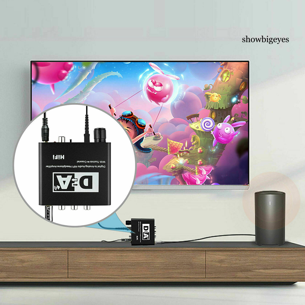 Bộ Chuyển Đổi Âm Thanh Từ Coaxial Sang Analog R / L Rca 3.5mm Sh-Y 192khz