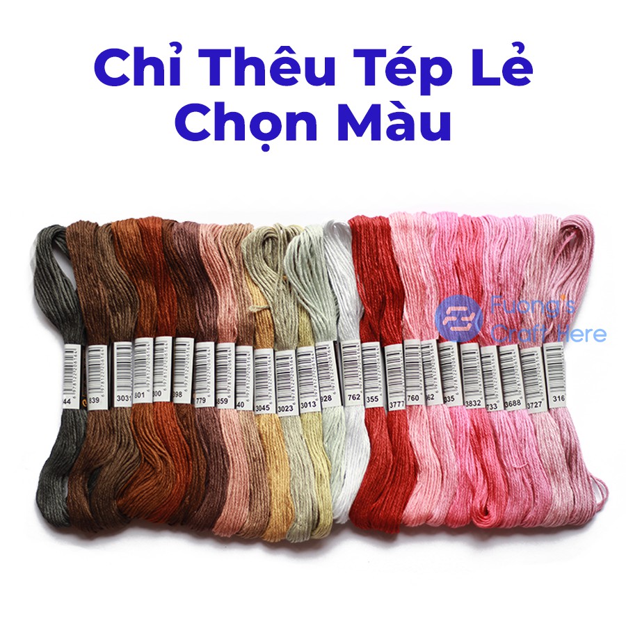 Chỉ Thêu Tép Lẻ Chọn Màu