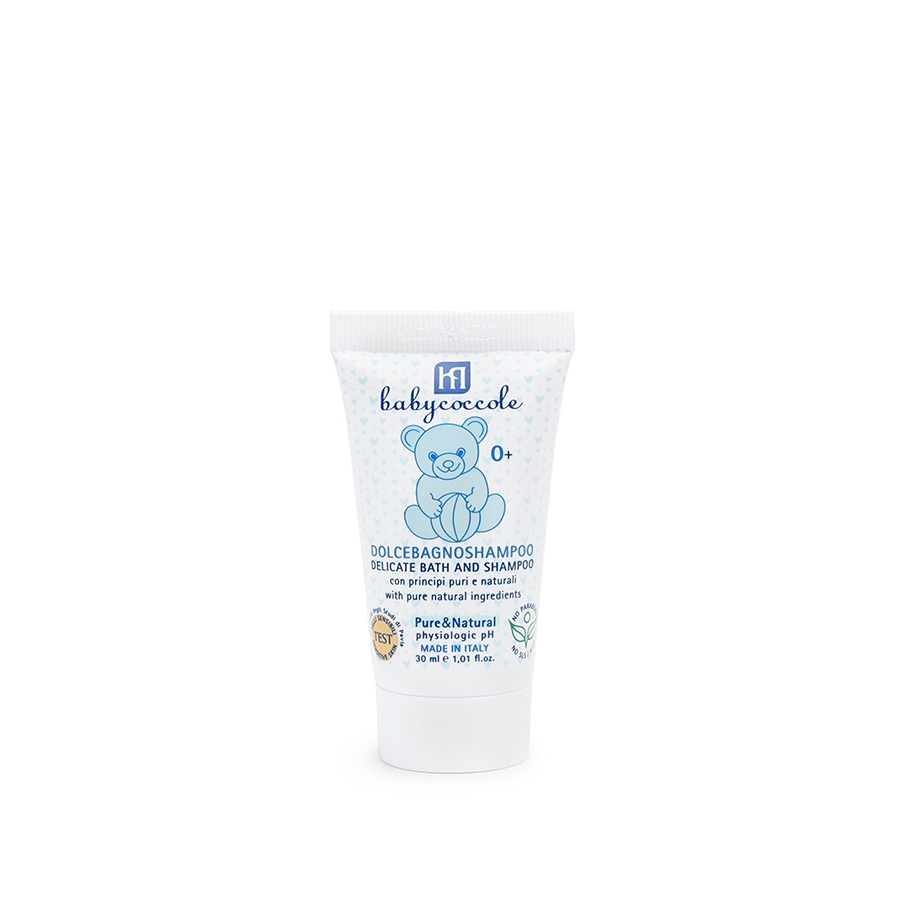 Sữa Tắm Gội cho Bé Babycoccole 0M+ 30ml Chiết xuất Hoa Sen