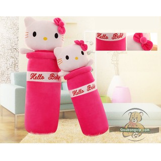 Gối ôm Hello Kitty xinh xắn cho bé gái - Hàng cao cấp, chất nhung mềm