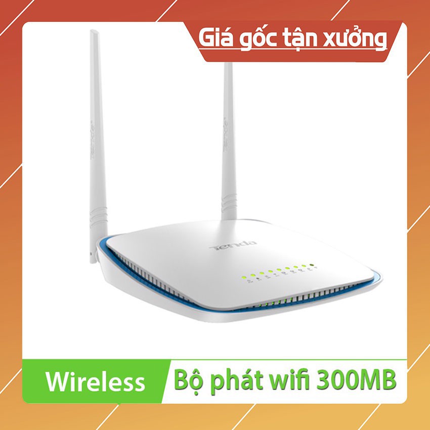 (SĂN GIÁ RẺ) BỘ PHÁT WIFI TENDA FH-305 2 RÂU TỐC ĐỘ 300MB - KÍCH SÓNG REPEATER XUYÊN TƯỜNG CỰC MẠNH