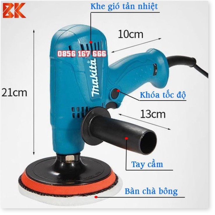 Máy đánh bóng ô tô MAKITA GV6010 - Máy đánh bóng ô tô, xe máy Mini - Hàng mới