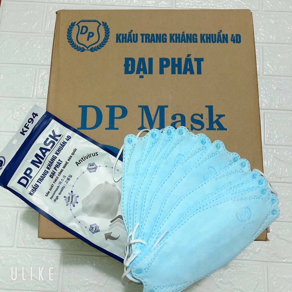 Thùng 300 cái trang khẩu trang 4D Đại Phát Mask chống bụi