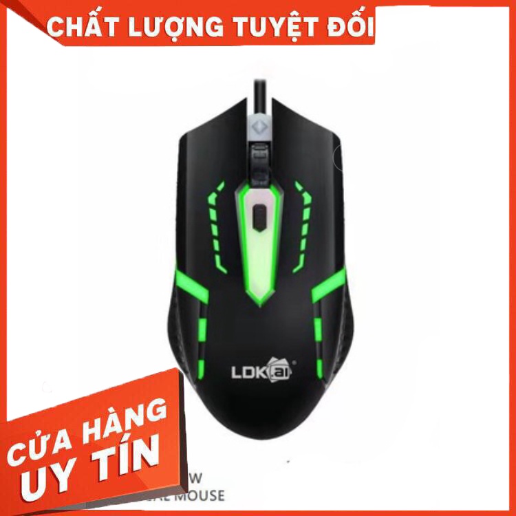 [HDMusictechnology] Chuột game thủ click tốt chuyên game 4D led 7 màu- LDK.AL D2