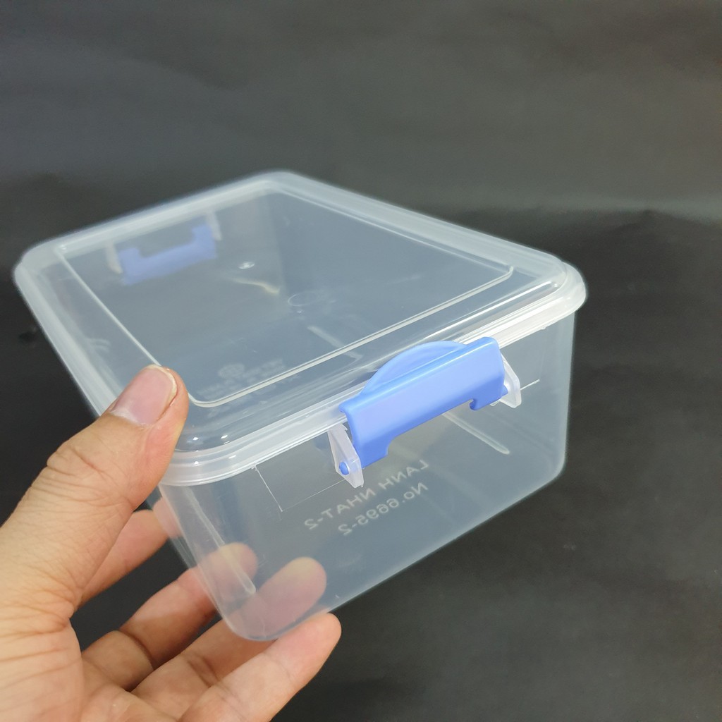 Hộp nhựa đa năng đựng thức ăn thực phẩm-chuẩn việt nhật. Hộp để tủ lạnh có nắp khóa chắc chắn chất liệu nhựa PP cao cấp