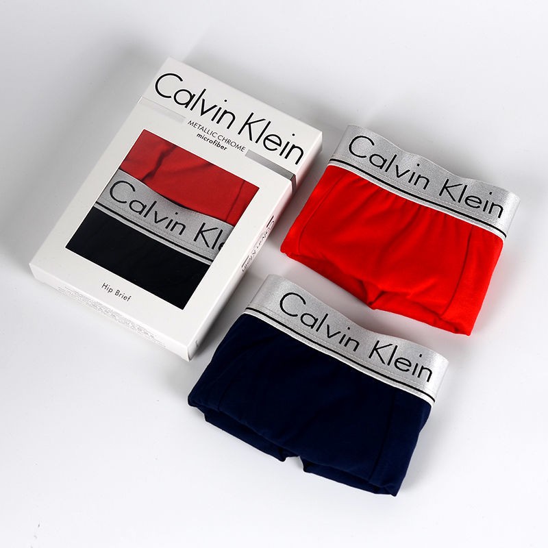 CK Calvin Klein Quần Lót Chất Liệu 100% Cotton Thoáng Khí Cho Nam