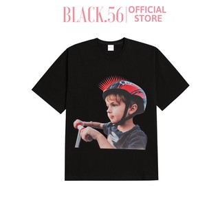 Áo thun unisex ADLV- BLACK MOHICAN HELMET , áo thun form rộng tay lỡ chất cotton 100% , BLACK56 M32