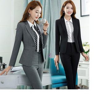 Set bộ Vest công sở 2 lớp Hàn Quốc