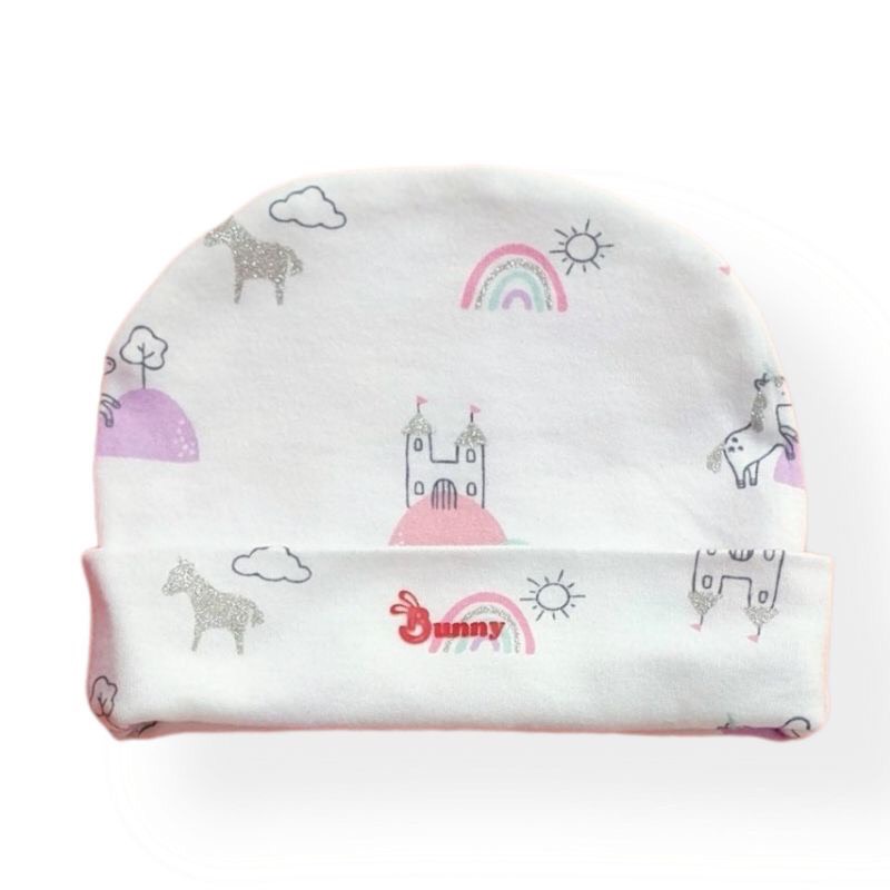 Mũ sơ sinh cotton mềm - mát - thoáng ché thóp bé trai bé gái