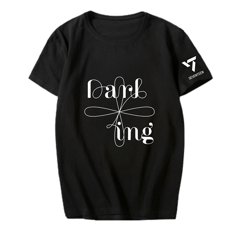Áo Thun Tay Ngắn In Hình Nhóm Nhạc SEVENTEEN