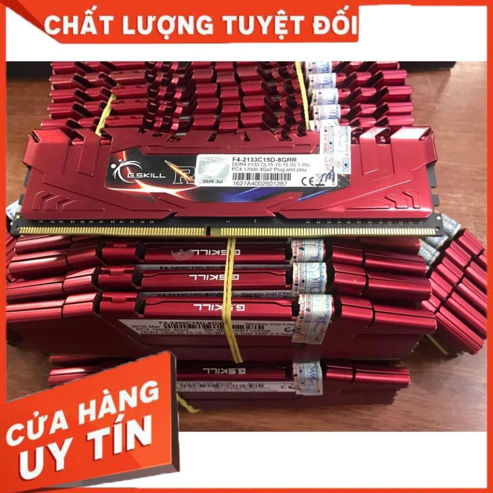 RAM DDR4 4G/2666 G.SKILL tản nhiệt thép đỏ đẹp xịn sò