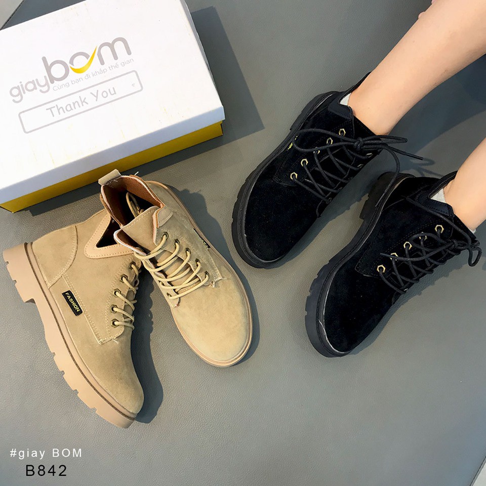 xa kho [ HOT ] Giày Boot Da Lộn Đế Cao 2 cm Thu Đông B842 new HOT . 🌟 2020 . : ₁ < , " ¹ ` ' " 𝄒 .