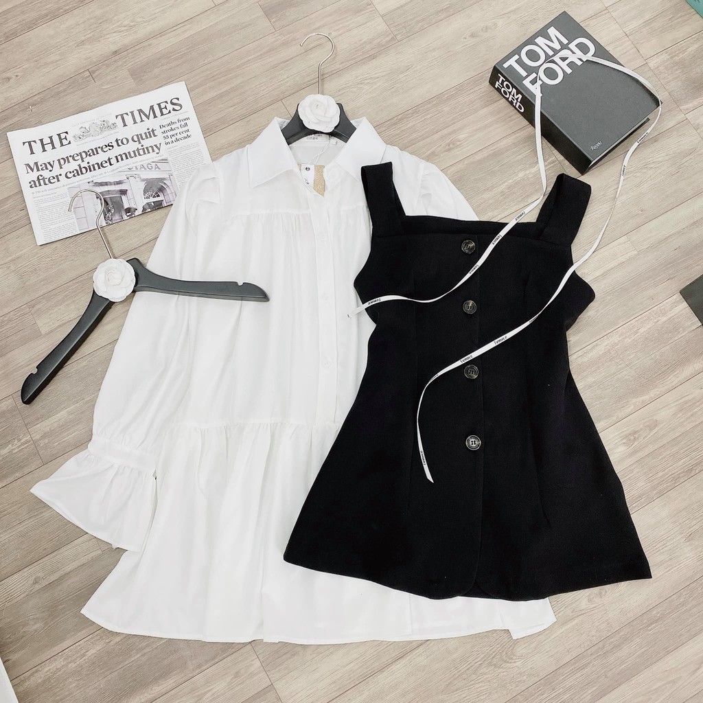 SET VÁY SƠMI KÈM YẾM