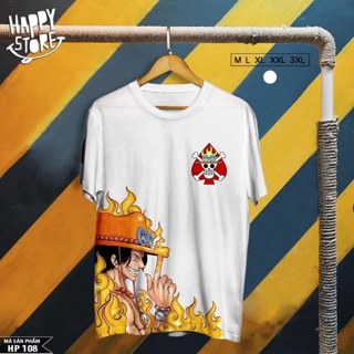 Áo thun phông ace one piece chất ngầy 108