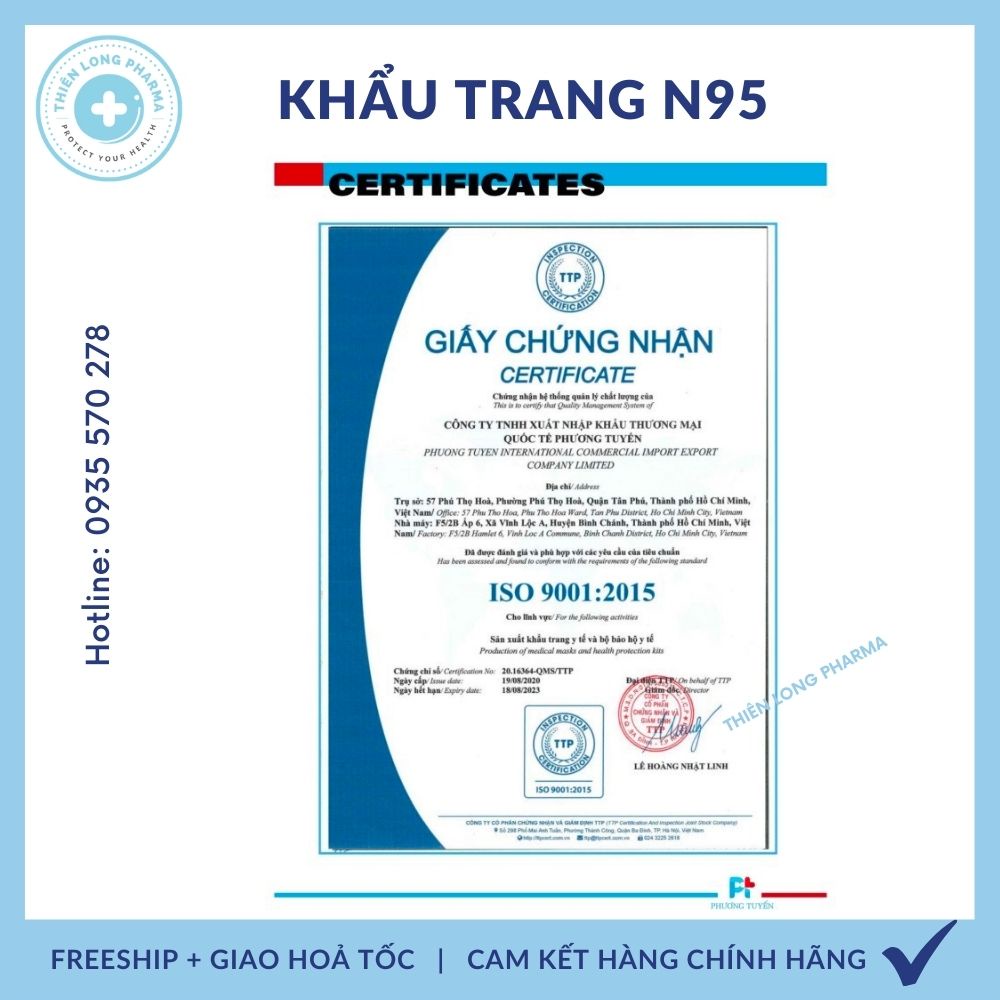 [Hộp 10 cái] Khẩu trang N95 chính hãng,công nghệ nhật bản, khẩu trang y tế 4 lớp, kháng khuẩn chống bụi siêu mịn