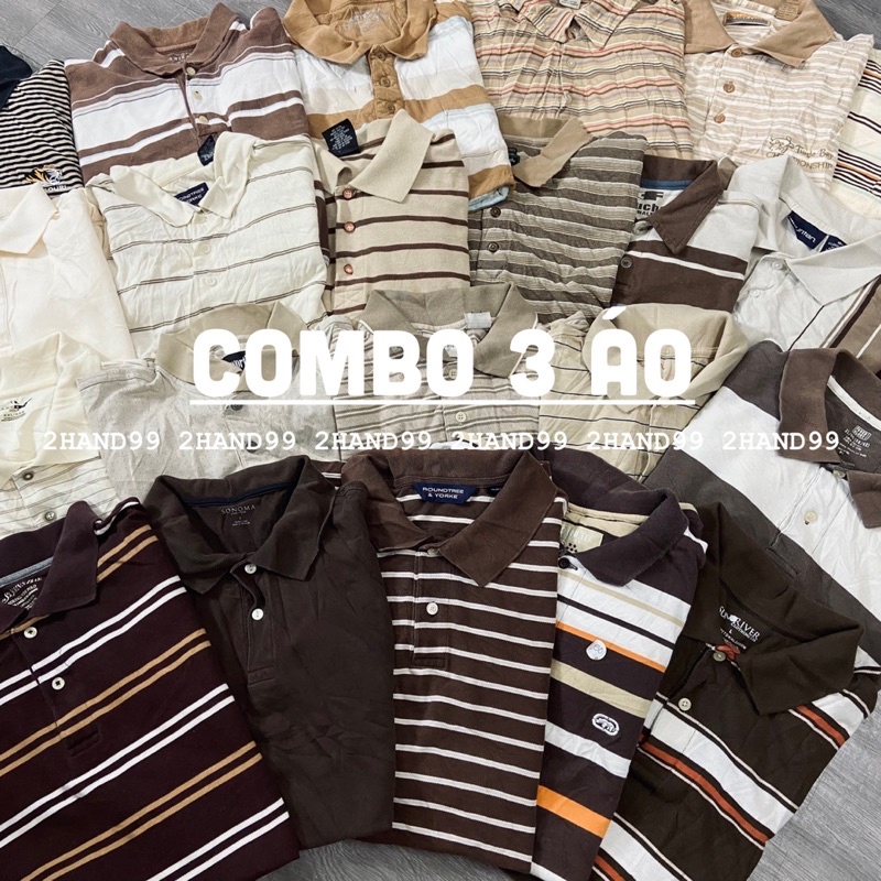 BA ÁO POLO USA - ĐƯỢC CHỌN SIZE - MẪU NGẪU NHIÊN