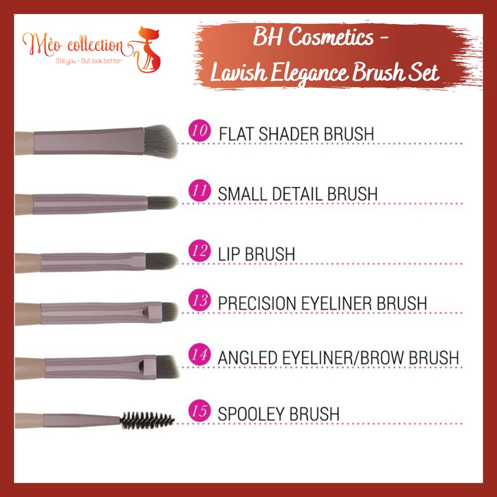 Cọ BH Cosmetics - Lavish Elegance 15-Piece Brush Set