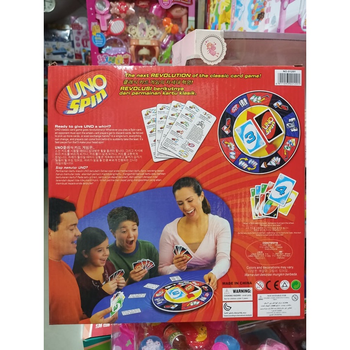Bộ Bài Uno Spin 0129 BOARD GAME