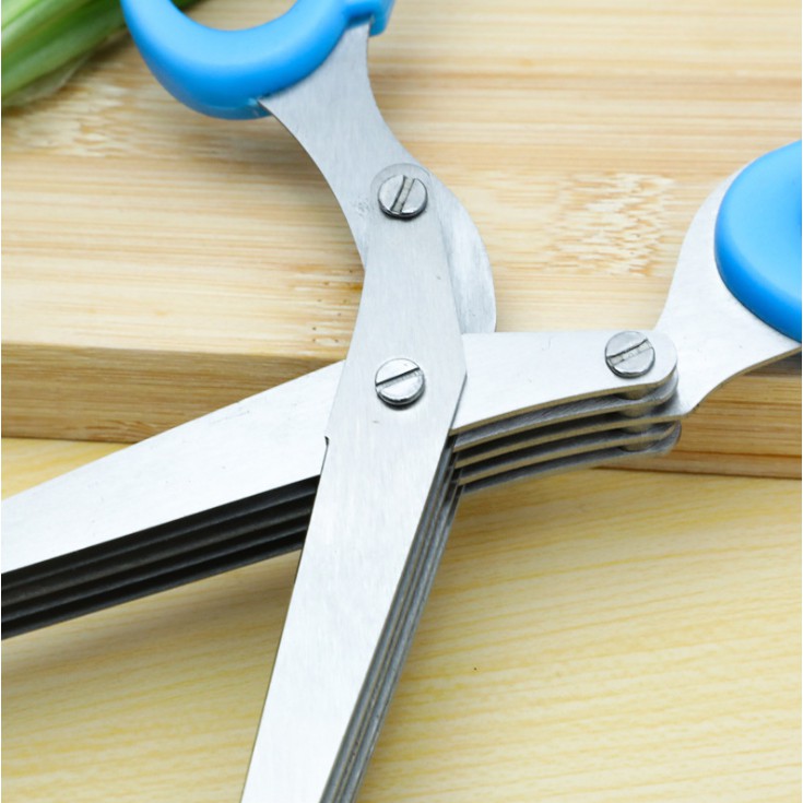 Kéo cắt hành 5 lưởi đa năng không gỉ (GD0086)
