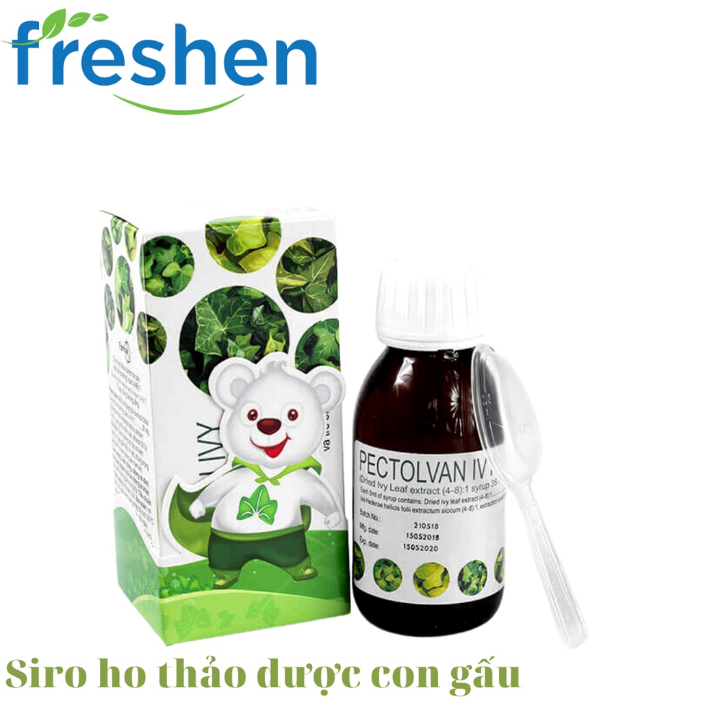 Siro ho từ lá Thường Xuân, Sản Phẩm Nhập Khẩu Châu Âu- PECTOLVAN IVY 100ml