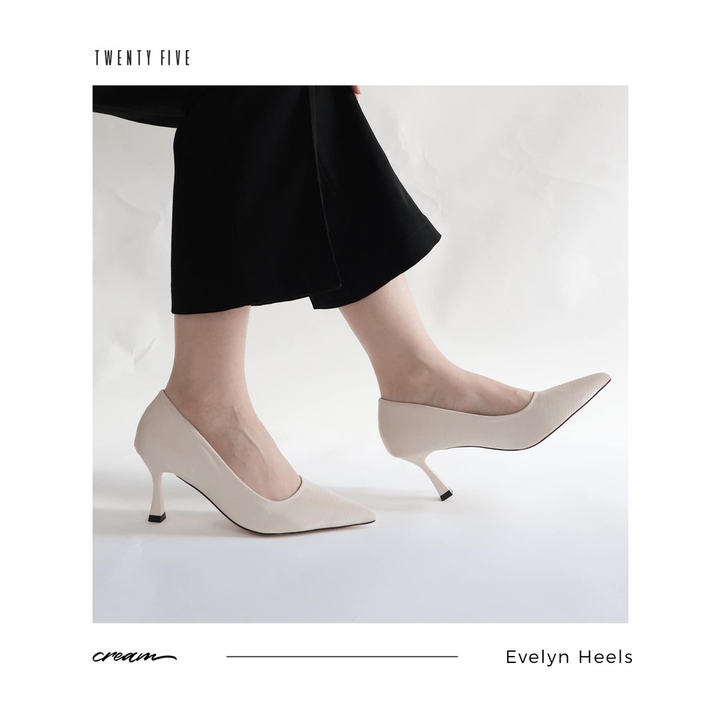 Giày cao gót da ép lụa - Evelyn Heels Twentyfive Studio