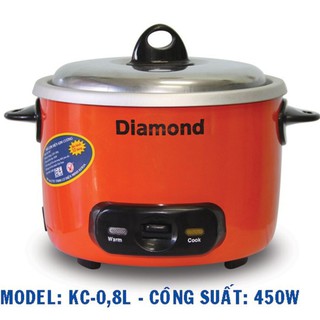 NỒI CƠM ĐIỆN KIM CƯƠNG NẮP RỜI 0.8L CHÍNH HÃNG