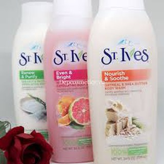 Sữa tắm ST.IVES Muối Biển và Bơ Yến Mạch 709ml