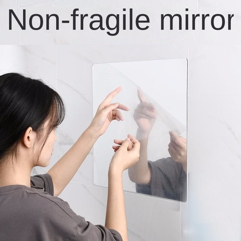 Gương Dán Tường Tự Dính Mềm Mại Trang Trí Nhà Tắm