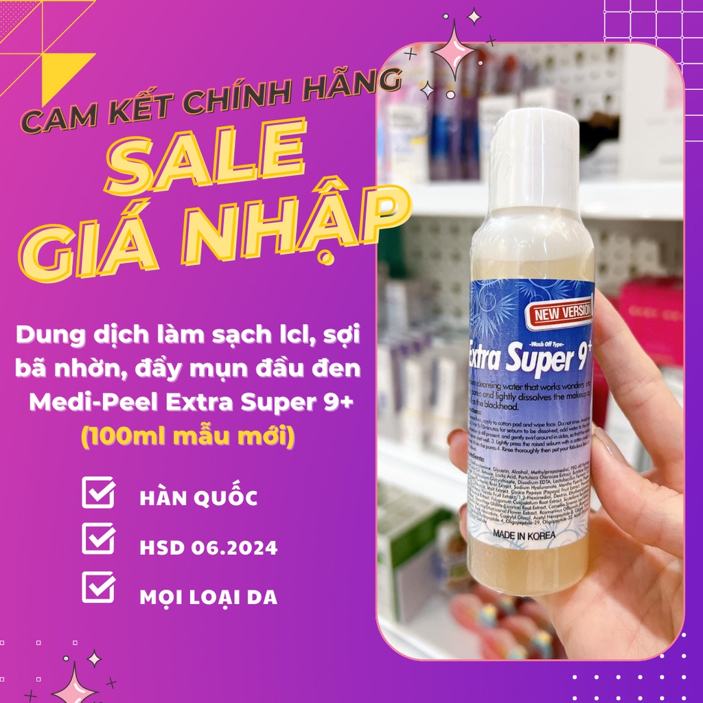 [Nguyên seal Hàn] Dung Dịch Ủ Mụn Medi-Peel Super Extra 9+ 100ml