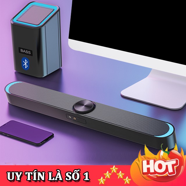 [RẺ NHẤT SHOPPE] Loa Thanh Máy Vi Tính, Tivi Soundbar 2.2 SADA D-238, Hỗ Trợ Bluetooth 5.0, Âm Thanh Siêu Trầm