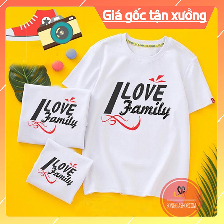 Áo Gia Đình Family - Thun Cotton - Đủ Size GD306T Áo thun giá sỉ