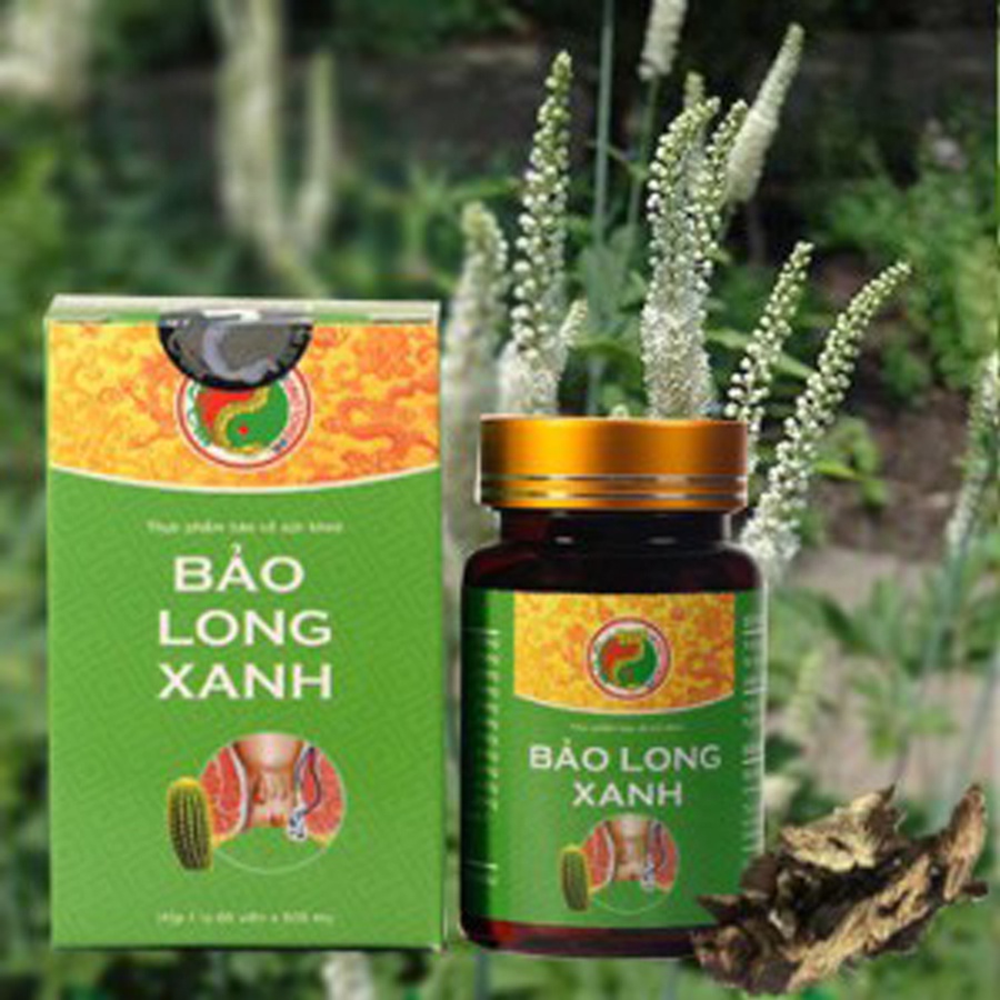 Viên Uống Co Búi Trĩ Bảo Long Xanh Hỗ Trợ Điều Trị Trĩ Nội, Trĩ Ngoại, Táo Bón Hộp 60 Viên