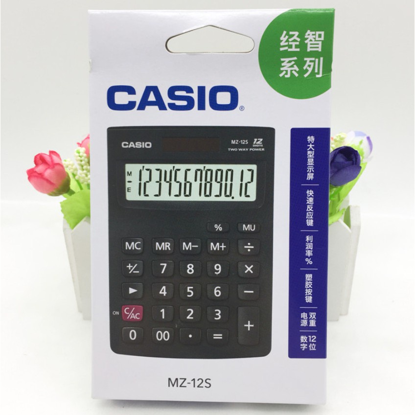 Máy Tính Bỏ Túi 26 Phím Casio MZ-12S 12 Chữ Số