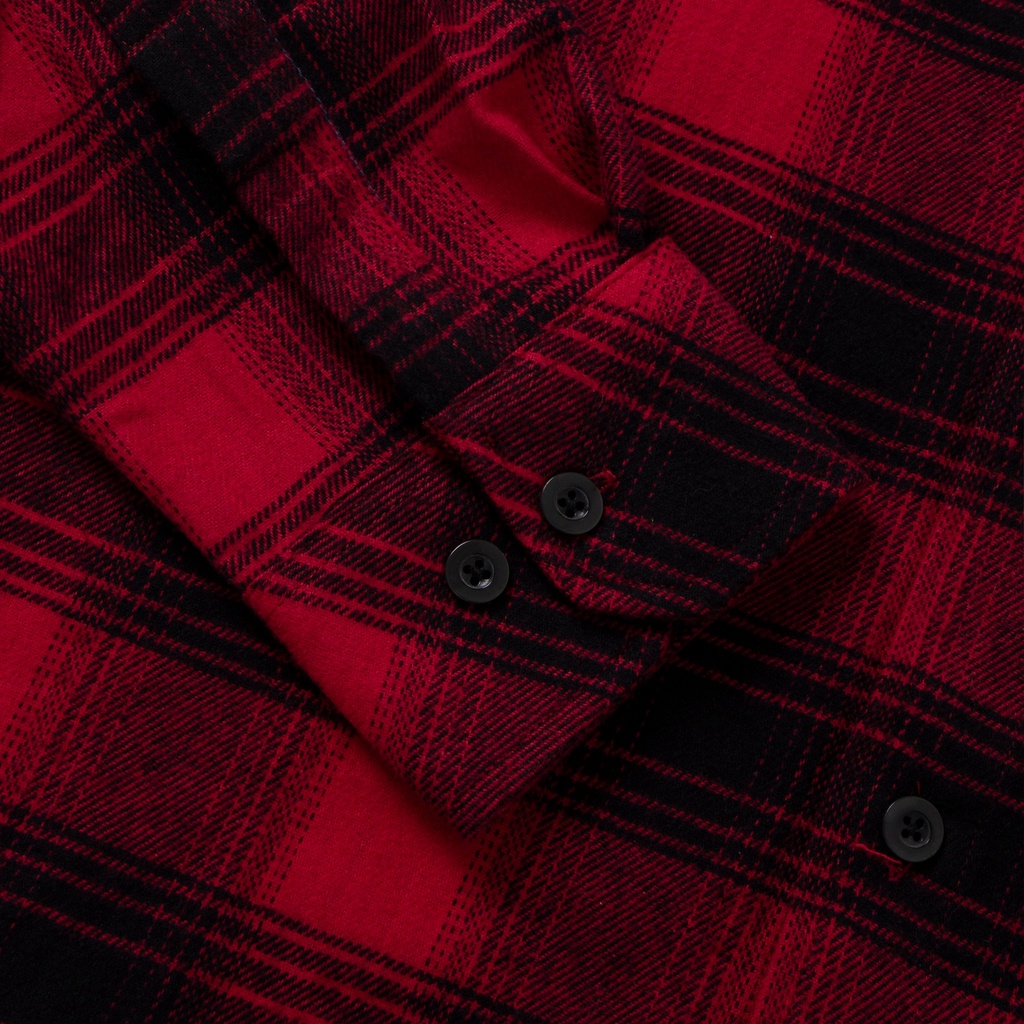 Áo sơ mi Flannel caro cao cấp | Red Flannel Shirt