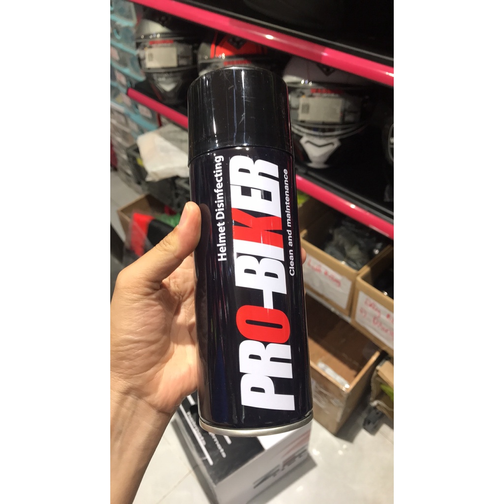 Chai xịt bọt tuyết PROBIKER CLEAN PRO vệ sinh khử mùi nón bảo hiểm, áo khoát, găng tay nhanh