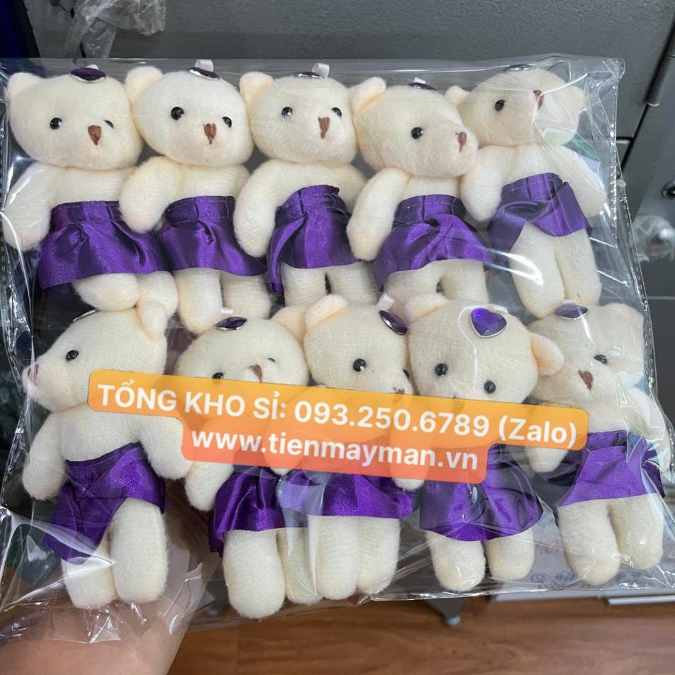 Combo 10 Gấu bông nhỏ thiết kế dễ thương