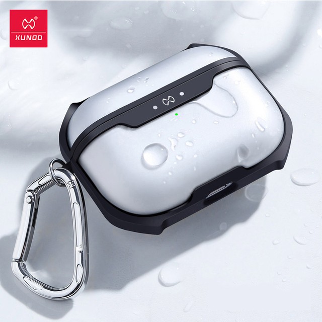 XUNDD Vỏ bảo vệ hộp sạc tai nghe AirPods 3 trong suốt chống sốc thời trang 2021