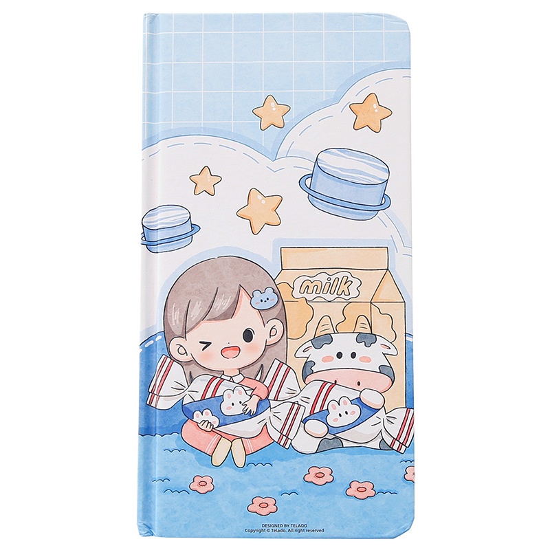 Peach Cute Girl weeks Notebook Memo Pad School Office Stationery Notepad