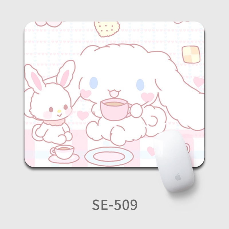 Đệm Lót Chuột Hình Vuông Cỡ Nhỏ Họa Tiết Gấu Cinnamon / Cún Kuromi Melody Dễ Thương Cho Bé Gái
