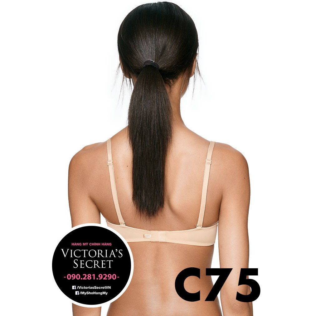 (34C/C75 - Bill Mỹ) - Áo ngực Super Push-up  (13) màu nude, đen, nâng nhiều Super Nude, Pink Victoria's Secret USA | BigBuy360 - bigbuy360.vn