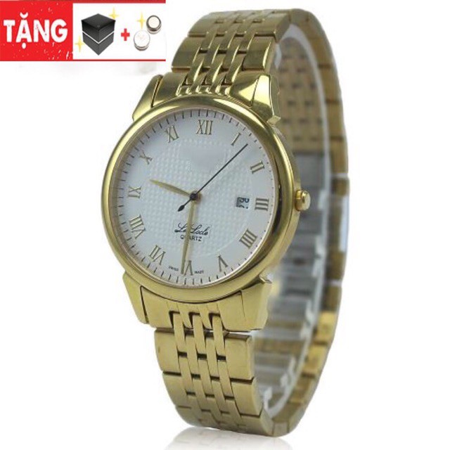 ĐỒNG HỒ NAM T-1803 MẶT SỐ LA MÃ DÂY VÀNG VỎ VÀNG SANG TRỌNG KÍNH SAPPHIRE CHỐNG XƯỚC CHỐNG NƯỚC