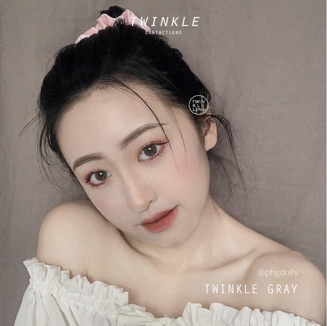 (Giá 1 chiếc)Kính áp tròng/Lens Twinkle Gray