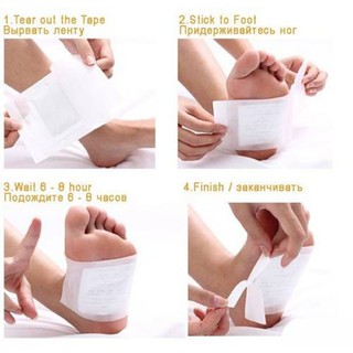 Miếng dán thải độc chân Kinoki ( hộp có 10 miếng)