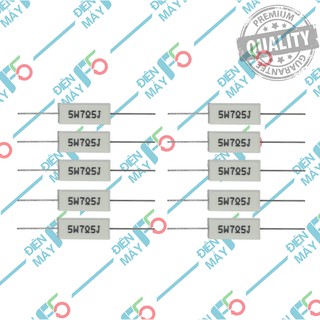 DMF5 Điện trở 5W 7.5R 7.5Ω dùng kết hợp với mạch xả báo dung lượng pin (Combo 10)